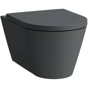 Laufen, Toilette + Bidet, Wand-WC KARTELL spülrandlos, Tiefspüler graphit matt günstig