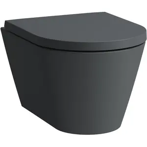Laufen, Toilette + Bidet, Wand-WC COMPACT KARTELL spülrandlos, Tiefspüler graphit matt günstig