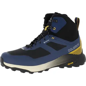 Wanderschuhe Dolomite Nibelia High GTX wasserdichte und komfortable Hikingschuhe mit griffiger Laufsohle und reduziertem Gewicht Night Blue/Mustard Yellow EU 40,7