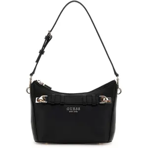 Guess, Damen, Handtasche, Gregoria Top Zip Shoulder Bag, Schwarz günstig
