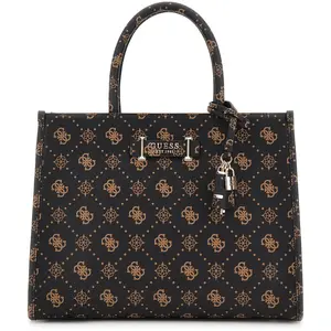 Guess, Damen, Handtasche, Silia 2 Comp, Braun günstig