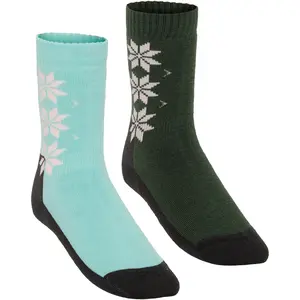 Kari Traa, Damen, Sportsocken, KT Wool Sock 2PK (39 - 41), Mehrfarbig, Grün günstig