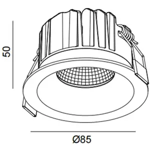 SLC LED-Einbau-Downlight OnePro Soft, weiß, 4.000 K, Alu günstig
