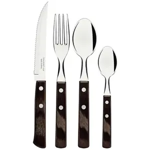 Tramontina Polywood Besteckset 24 Einheiten Braun Braun One Size günstig