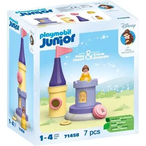 PLAYMOBIL Junior Belle, Musikturm Disney, Belle Figur mit ausziehbarem...
