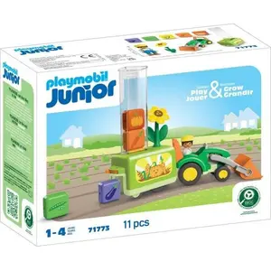 PLAYMOBIL Junior Traktor mit Pflanzmaschine, 11-teilig, Ab 12 Monaten,...