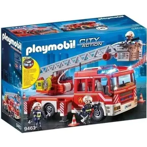 PLAYMOBIL 9463 Feuerwehr LKW mit Drehleiter, City Action, Ab 4 Jahren,...