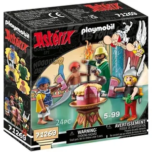 PLAYMOBIL Astérix, Amonbofis und der vergiftete Kuchen, 24 Teile, Baus...