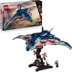 LEGO Marvel Avengers Quinjet aus Age of Ultron, Bauset 76325, 5 Minifi...