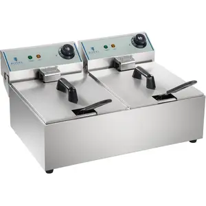 Doppelte elektrische Fritteuse 2x5L günstig