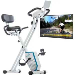 Skandika Foldaway X-1000 PLUS Fitnessbike Heimtrainer X-Bike mit Handp...