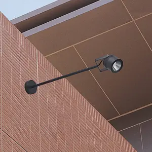 LED-Außenwandstrahler 5012, schwarz, Alu, Glas, 68 cm