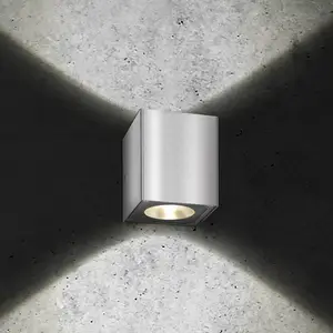 LED-Außenwandleuchte 5026, Edelstahl, 11 cm, IP54, up/down