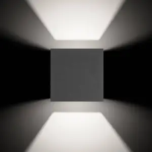 LED-Außenwandleuchte 5080 up/down graphit