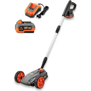 FUXTEC Akku Einhand-Rasenmäher FX-E1RMEH20 | kompakter Gartenmäher mit...
