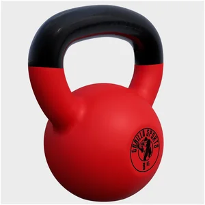 GORILLA SPORTS Kettlebell 2 - 32 kg, Gusseisen Kugelhantel mit Neoprenbeschichtung, Kraftraining günstig