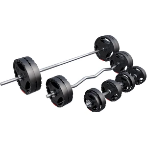 GORILLA SPORTS Langhantel Hantelset Kunststoff Gripper 100 kg günstig