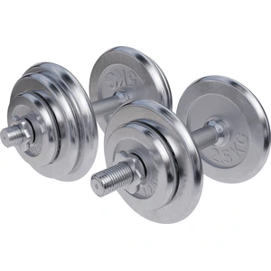 GORILLA SPORTS® Kurzhantelset 30kg - 2er Set, 30mm, Gewichte 4x1,25kg / 4x2,5kg / 2x5kg, 4x Sternverschlüsse, Griff Gerändelt, Rutschfest, Chrom - Kurzhanteln, Hantelset, Hantel Set, Kurzhantel Set günstig