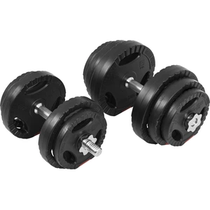 GORILLA SPORTS® Kurzhanteln 30 kg - 2er Set, Ø 30mm, 4 x 1,25kg, 4 x 2,5kg, 2 x 5kg Hantelscheiben, 2 Kurzhantelstangen, 4 Sternverschlüssen, Gerändelt, Kunststoff - Hantelset, Gewichten, Fitness günstig