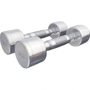 GORILLA SPORTS® Kurzhanteln - 2er Set, 6 kg (2x3 kg) Gewichte, Rutschfest, gerändelt, Verchromter Stahl - Hantelset, Rundhanteln, Kurzhantelset günstig