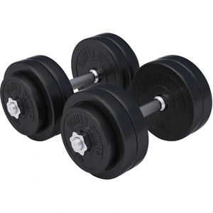 GORILLA SPORTS® Kurzhanteln 2er Set 20/30 kg, verstellbar, aus Kunststoff, mit 30-mm-Hantelscheiben Standard oder Gripper und Sternverschlüssen günstig
