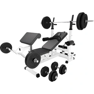 GORILLA SPORTS® Kraftstation - inkl. Hantelset 100kg, mit Hantelablage... günstig