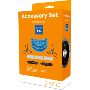 ZACO Original Zubehör-Set für ZACO A9s Saugroboter mit Wischfunktion