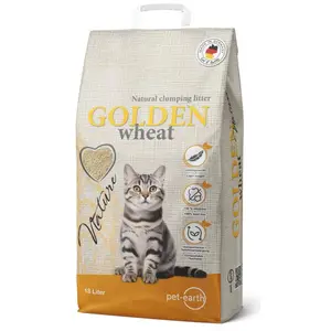 Room05 Pet Earth   GOLDEN wheat - Nature - Catlitter 18l (Klumpend, Nicht staubend, 18 l), Katzenstreu günstig