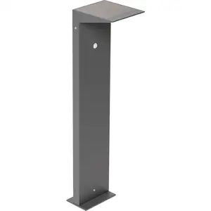 CMD Solar/LED Standaußenleuchte 2,2W Warmweiss IP54 Anthrazit Bewegung...