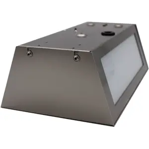 Außenwandlampe Long aus Edelstahl mit Sensor