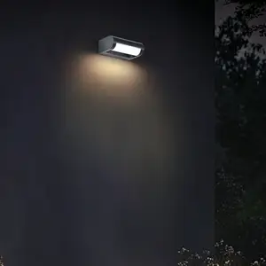 LED-Außenwandleuchte CMD 9052, Breite 18 cm, anthrazit, IP65