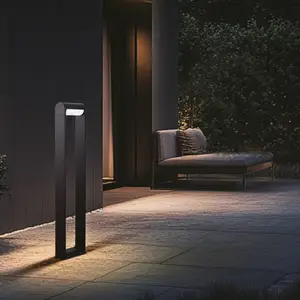 LED-Wegelampe CMD 9051, Höhe 80 cm, anthrazit, IP65, Metall
