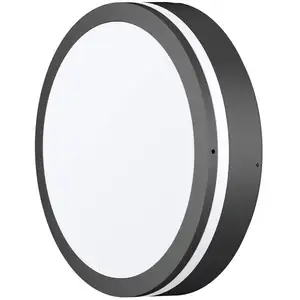 LED-Außenwandleuchte CMD 9084, anthrazit, Ø 25 cm, IP65