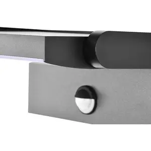 LED-Wandlampe CMD 9081, Sensor, anthrazit, 21 cm, CCT, IP54