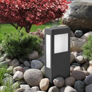 Edelstahl-Sockelleuchte Aqua Paulo mit 2G11-LED