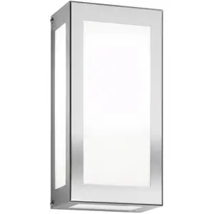 LED-Außenwandleuchte Kina, Edelstahl, Glas, 2700K
