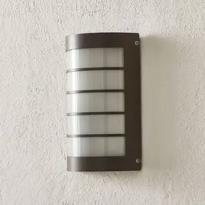 Außenwandlampe Aqua Marco mit Raster, anthrazit