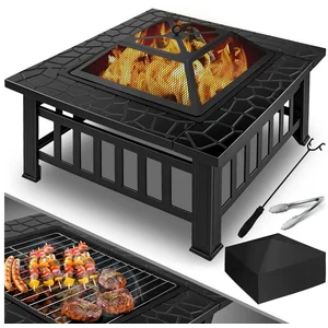 KESSER Feuerschale, Feuerstelle mit Grillrost Grillzange Feuerschale 8... günstig