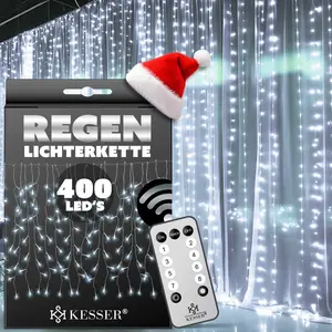 KESSER® LED Lichterkette inkl. Fernbedienung mit 8 Modi & Timer, Licht...