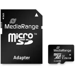 MediaRange MR946 microSDXC UHS-I Speicherkarte 256 GB mit SD-Adapter