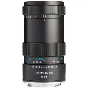Meyer Optik Görlitz Trioplan 100mm 1:2.8 II SONY E-Mount (E/FE) (Man. Foc.) (Sony E, APS-C / DX, Vollformat), Objektiv, Schwarz