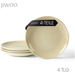 JIWOO Teller 4er Ø19,5cm, Speiseteller Steakteller Dessertteller Pasta... günstig
