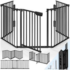 KIDUKU Ofenschutzgitter Kaminschutzgitter schwarz Baby Absperrgitter O... günstig