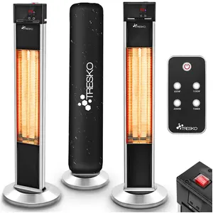 TRESKO Infrarot Stand-Heizstrahler 2000W mit Fernbedienung & Abdeckung... günstig