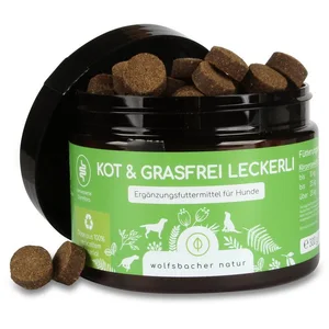 Wolfsbacher Natur Kot & Grasfrei Leckerli - Snack mit Funktion für Hun...