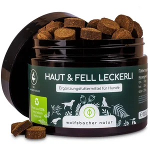 Wolfsbacher Natur Haut & Fell Leckerli - Snack mit Funktion für Hunde,...
