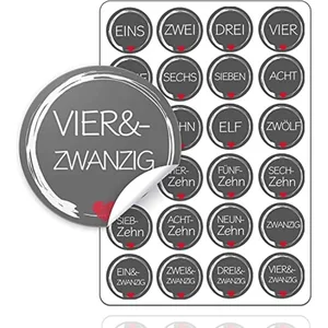 24x Aufkleber Weihnachten - Sticker Geschenke Weihnachtsaufkleber, (24... günstig