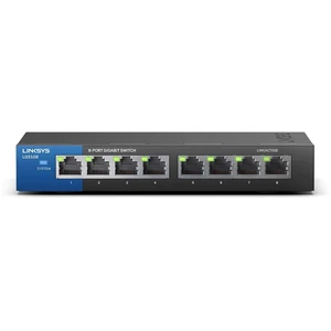 Linksys LGS108 8 Anschlüsse Ethernet-Switch - 8 x RJ-45 - 10/100/1000B...