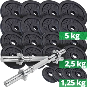 ScSPORTS® Kurzhanteln - 2er Set, 70 kg, 2 Kurzhantelstangen, mit Gewic... günstig
