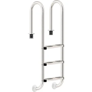Zelsius Edelstahl Poolleiter mit 3 Stufen, 50,2 x 36,5 x 158 cm, mit R... günstig